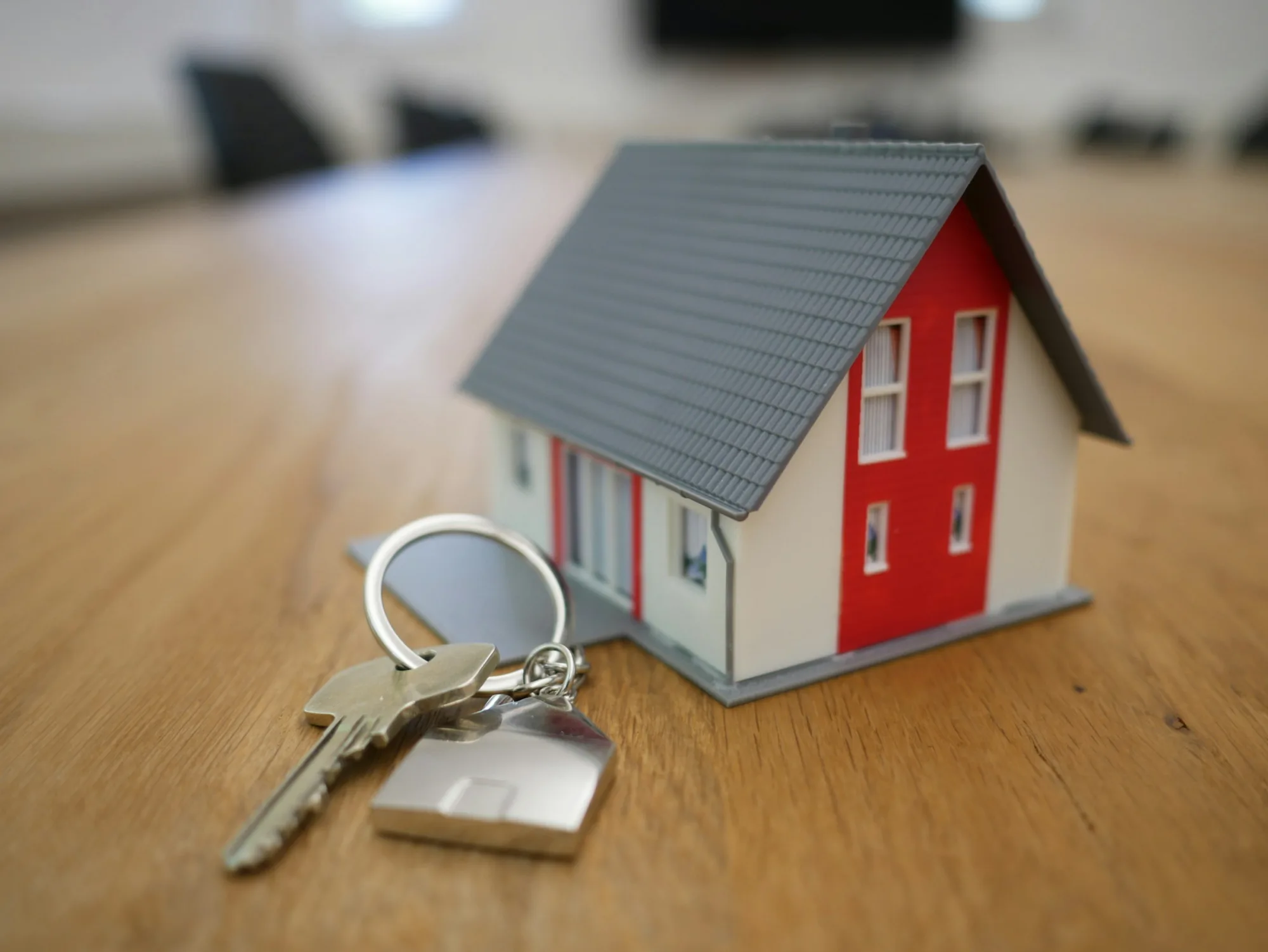House keys with a model home